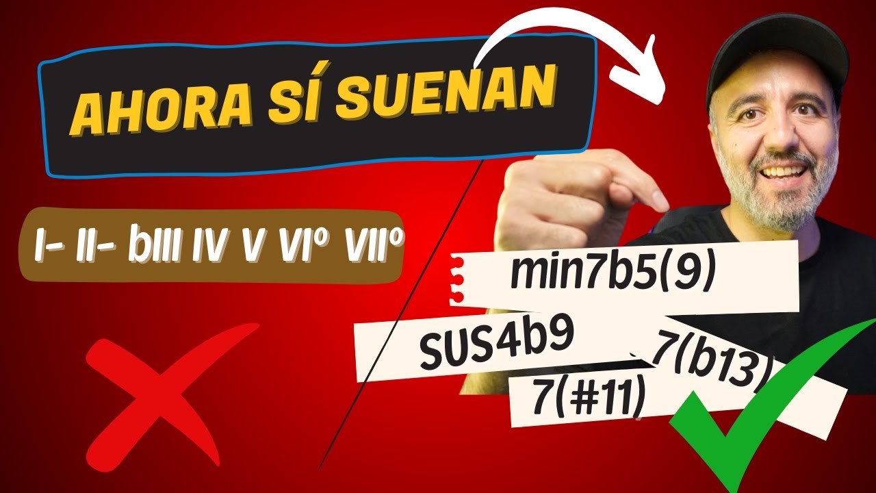 Los VERDADEROS acordes de la escala menor MELÓDICA