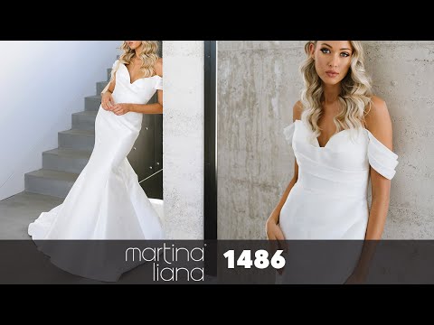 Simple Modern Luxe Wedding Dress | Martina Liana 1486