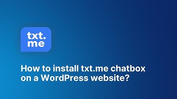 How to install txt.me chatbox on a WordPress website?