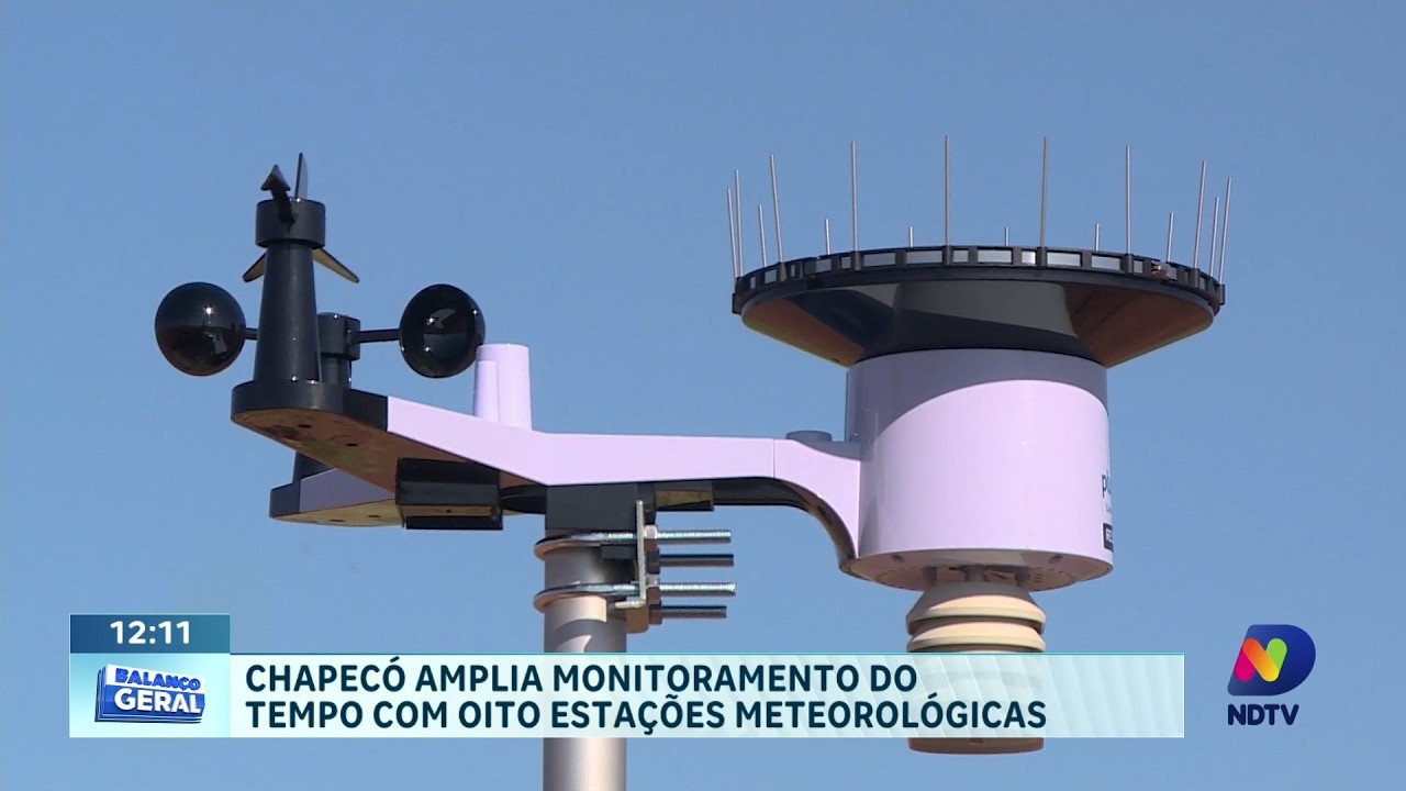 Chapecó amplia monitoramento do tempo com oito estações meteorológicas - Foto