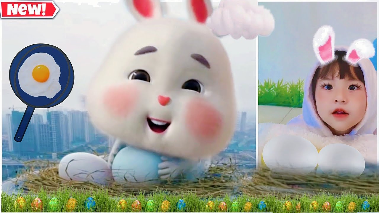 Qania and Super Cute Fat Rabbit | Si embul kelinci lucu bikin ngakak part 12