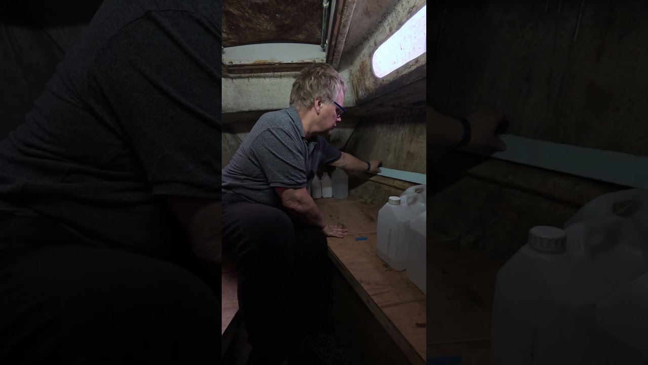 ⁣Return to forecabin transformation #BoatRefit #BoatLife #DIY