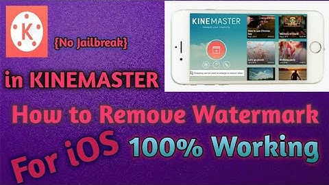 How to Remove Watermark in KINEMASTER on iPhone/iOS Tutorial in Hindi
