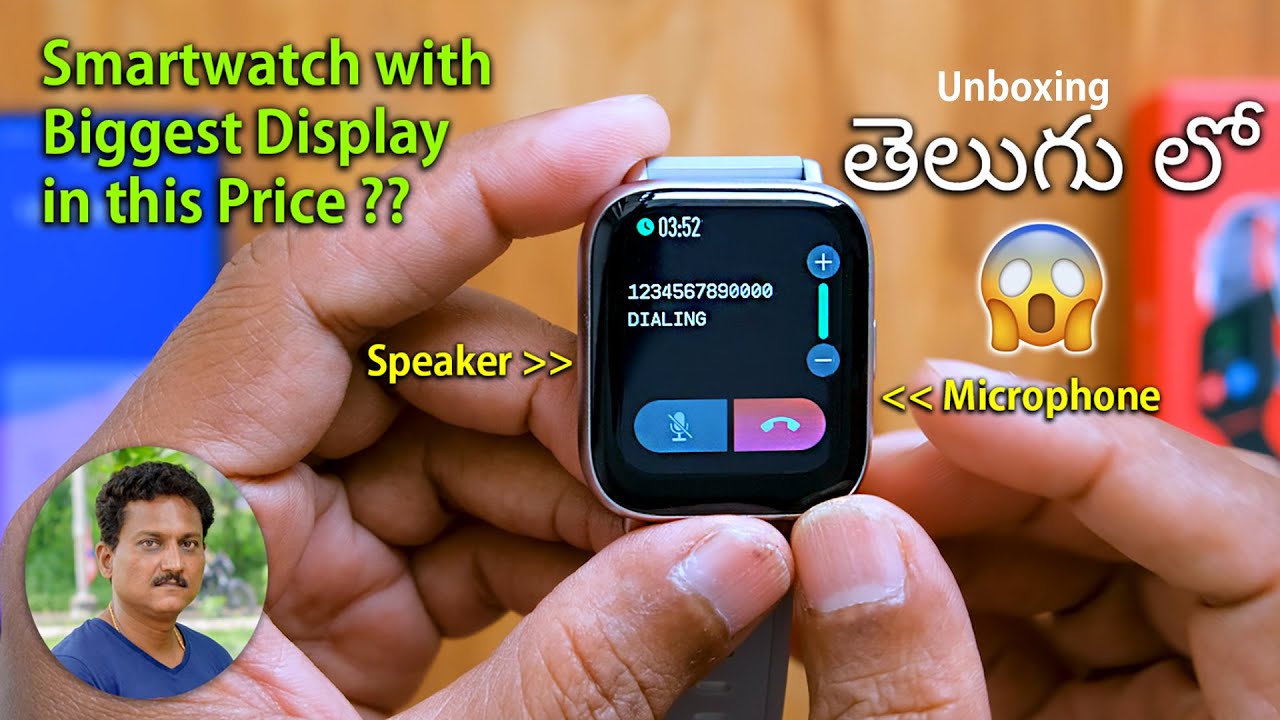 Smartwatch with Biggest Display in this Price 😲 unboxing in Telugu -  YouTube