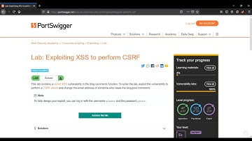 Exploiting XSS to perform CSRF-Web Security Academy