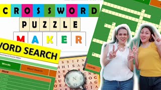 Tutorial with Beshy I FREE CROSSWORD PUZZLE and FREE WORD SEARCH PUZZLE MAKER #DepEdOER screenshot 2