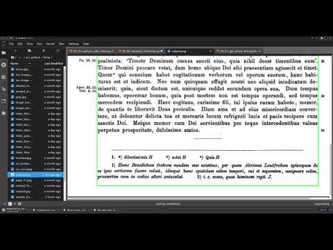 How to Separate a Footnote from Body Text in Python with OpenCV
