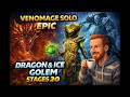 Venomage SOLOs Dragon 20 &amp; Ice Golem 20 (No Relic!) | Raid Shadow Legends