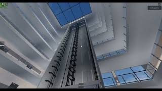 Smooth Schindler 5500 MRL Traction Elevator at Bantam Corporate Towers - ROBLOX City