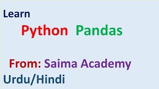 Pandas Group by, Functions: Urdu /Hindi