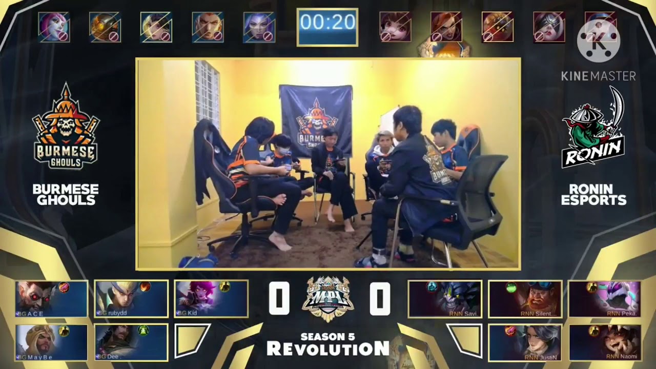 Burmese Ghouls Vs Ronin Esport MYANMAR MPL SEASON5 (Grand Final Game1)