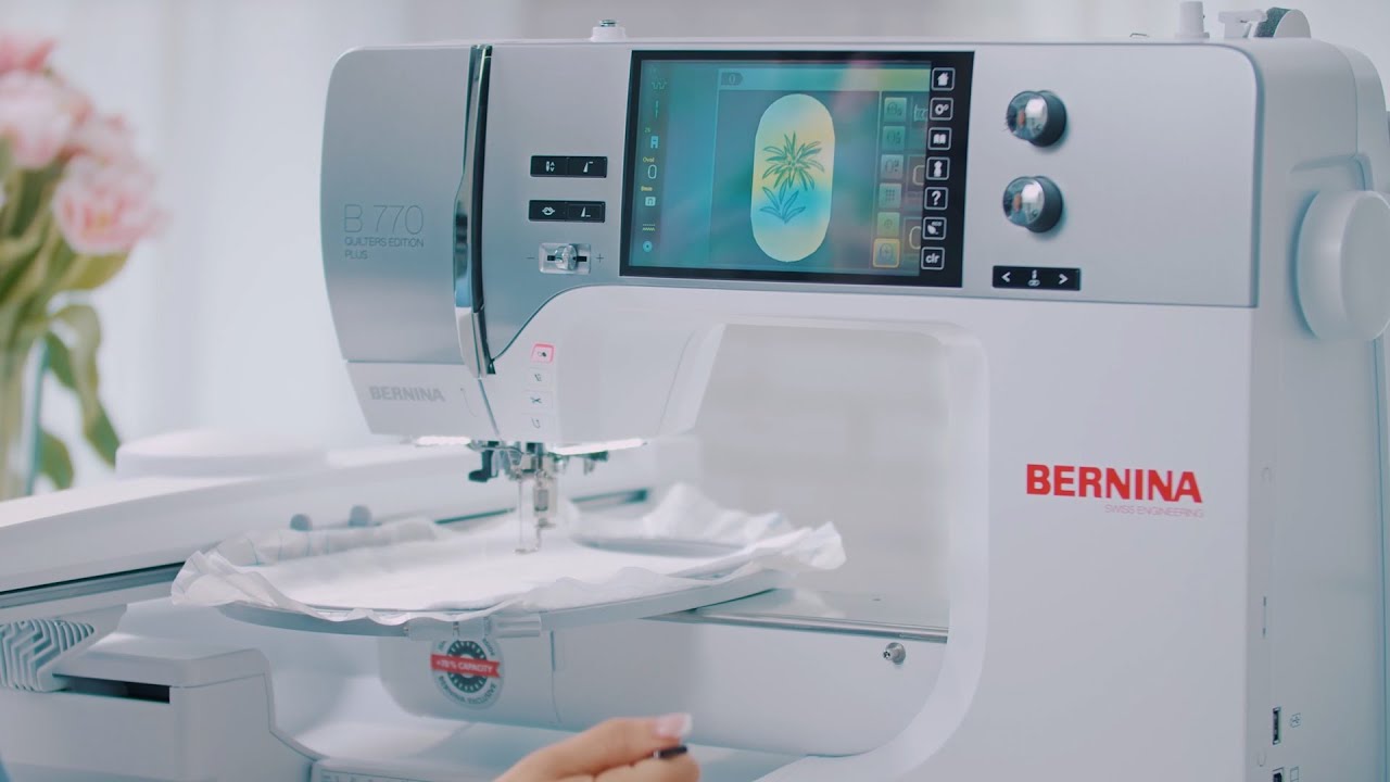 BERNINA 770 QE PLUS - A PLUS in comfort &amp; functions - BERNINA