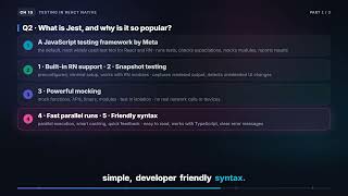 Unit Testing, Jest & .test vs .spec Files | React Native Interview (13.1)