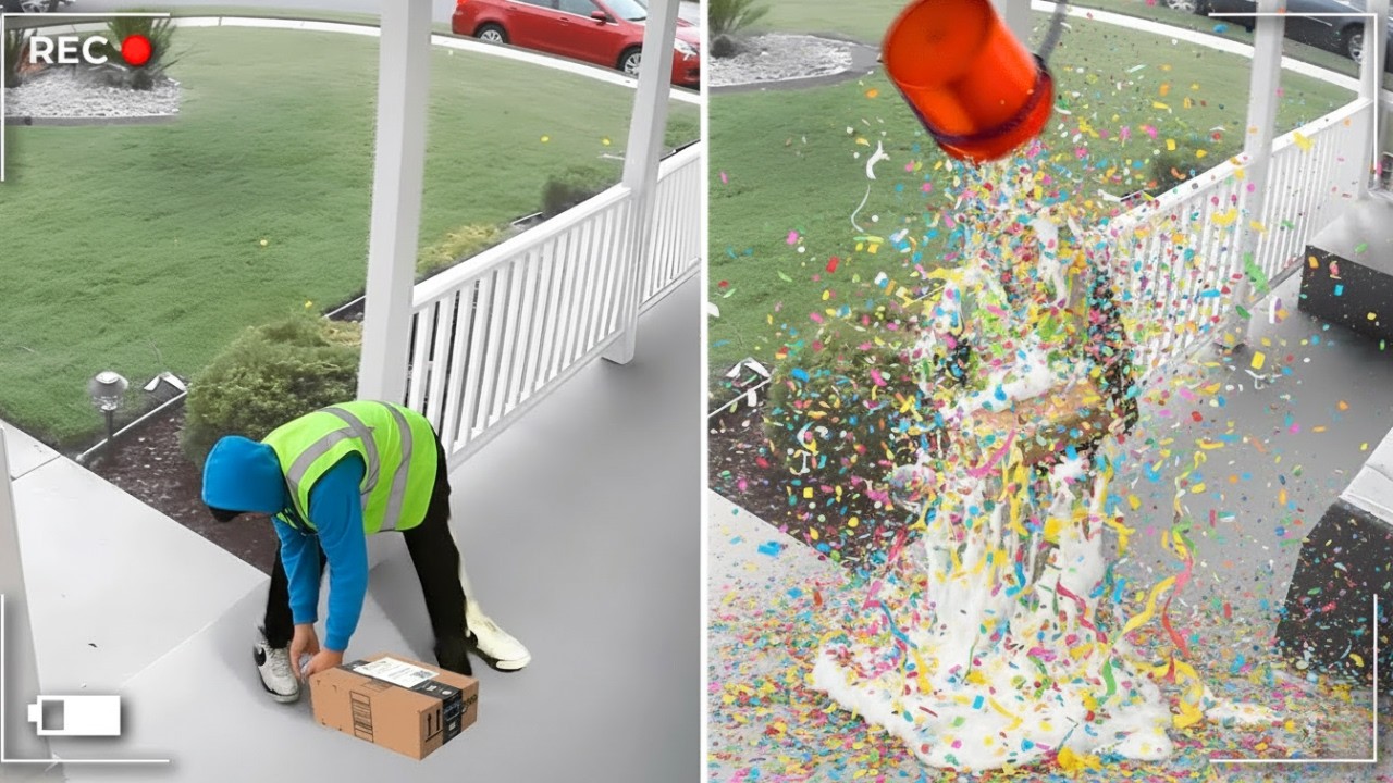 These Porch Pirates Messed With The Wrong Homeowners!