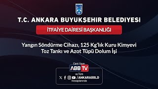 İtfai̇ye Dai̇resi̇ Bşk-Yangın Söndürme Cihazı, 125 Kglık Kuru Kimyevi Toz Tankı Ve Azot Tüpü Dolum İşi