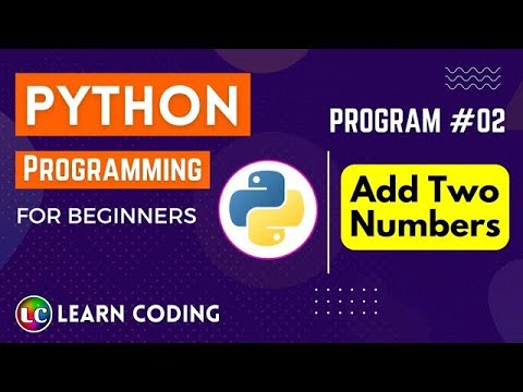 python program to add two numbers | Learn Coding - YouTube