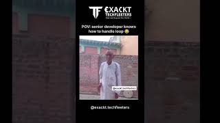 Senior Dev Handling Loops Like a Pro! 😂🔥 #devlife #developermemes #codingmeme #officemove