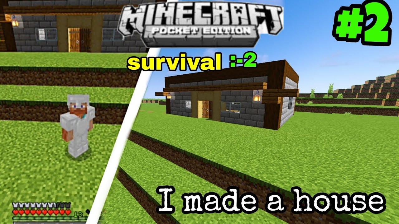 I made a House in Minecraft survival series #2 | danish gaming - YouTube