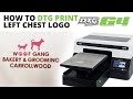How To DTG Print Left Chest Logos | DTG G4