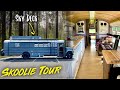 SPECTACULAR TOUR of a School Bus Conversion Camper Skoolie With Skydeck