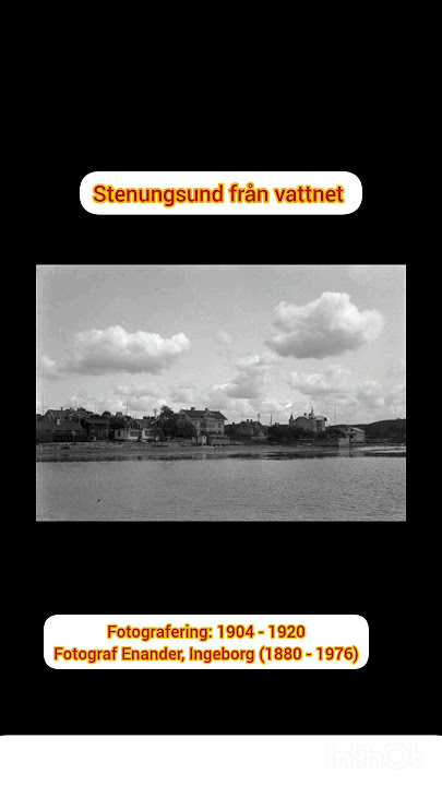 Stenungsund från vattnet Fotografering: 1904 - 1920Fotograf Enander, Ingeborg (1880 - 1976)
