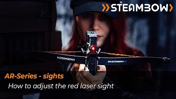 Adjusting Steambow’s red laser into an AR-6 Stinger II pistol crossbow magazine