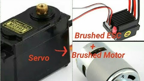 How to make a brushed esc from servo