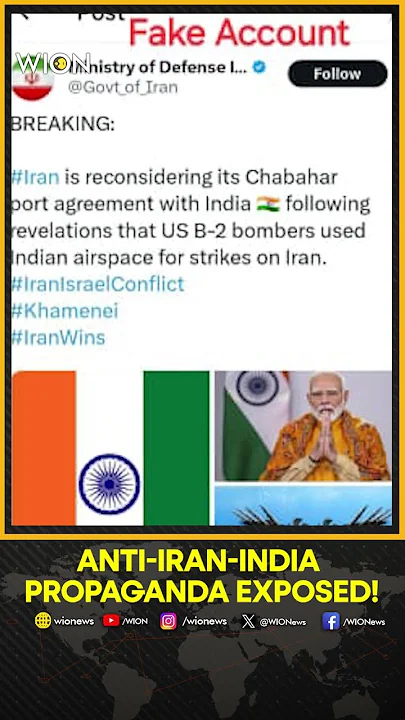 Iran Embassy Denies Anti-India Posts; Blames Fake Channels for Trying to Damage Ties with India