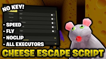 *NO KEY* 🔑 Cheese Escape Script | Speed, Fly, Infinite Jump & More! (Mobile & PC) 🧀