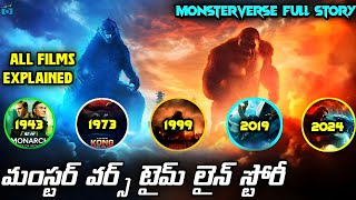 Godzilla x Kong: Monsterverse Timeline Explained [Monsterverse Telugu]