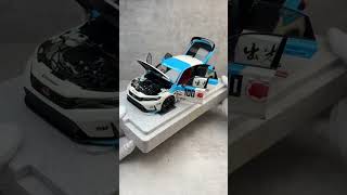 MASTERPIECE! 🏅 MotorHelix 1/18 Civic Type R FL5 Idemitsu Edition #diecast