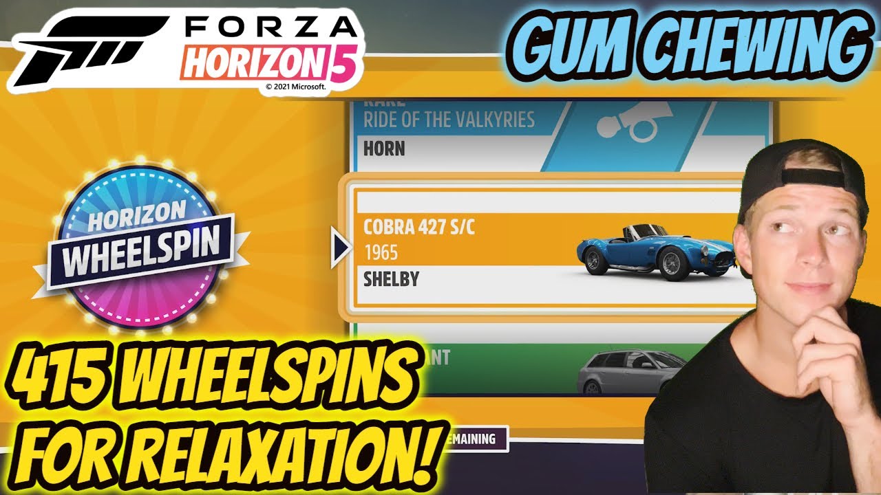 ASMR Gaming: Forza Horizon 5 | 415 Wheelspins For Relaxation 😴 - Gum Chewing & Whispering
