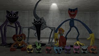 All Monsters from Chapter 3 of Poppy Playtime Chased AT NIGHT | Garry's Mod