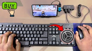 ₹500 henture prodot 5 in 1 keyboard mouse otg hub combo set | keyboard mouse mobile free fire setup