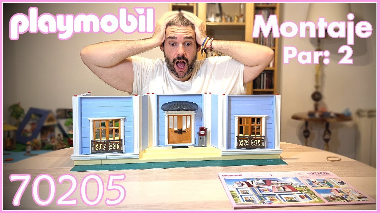 🥺 SUFRIENDO 💜 MONTANDO LA CASA DE MUÑECAS DE PLAYMOBIL 💜 70205 Parte: 2