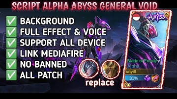 SCRIPT ALPHA ABYSS NO PASSWORD | FULL EFFECT | FULL VOICE | PATCH TERBARU