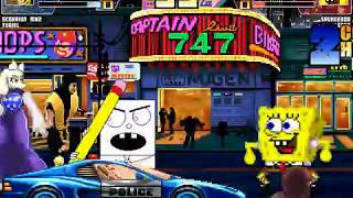 MUGEN battle #977: Scorpion & Toriel vs Spongebob & Doodlebob