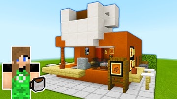 Minecraft Tutorial: How To Make A Coffee Stand "2020 City Tutorial"