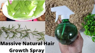 How To Make Aloe Vera And Rosemary Hair Spray For Massive Natural Hair Growth / DIY For Natural Hair