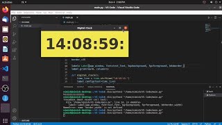 Create Digital Clock using Tkinter Python