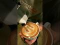 Basic latte easy art rosetta coffee art latte latteart new viral viraltrending beauti