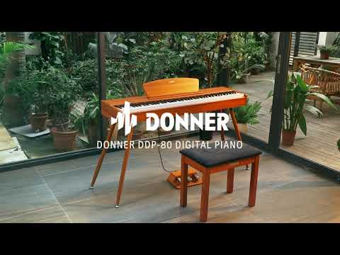 Modern Home Aesthetic & Classic Piano Quality, Donner DDP-80 Digital Piano丨Donner Spotlight