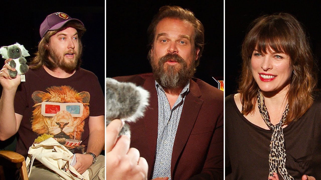 stranger things season 3 ending Ozzy Man & David Harbour & Milla Jovovich Interview + GUESS THE AUSSIE SLANG