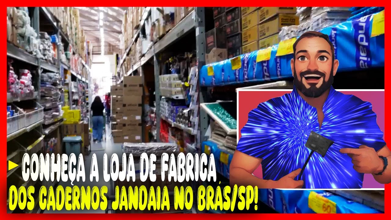 CADERNOS JANDAIA! LOJA DE FABRICA NO BRÁS/SP - ATACADISTA DE MATERIAL ESCOLAR