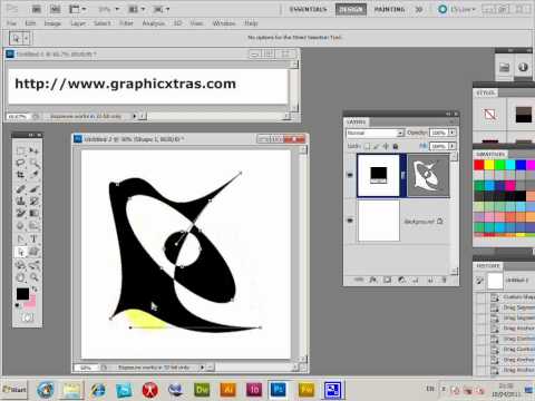 Photoshop custom shapes and direct selection tool (CS CS CS etc) tutorial