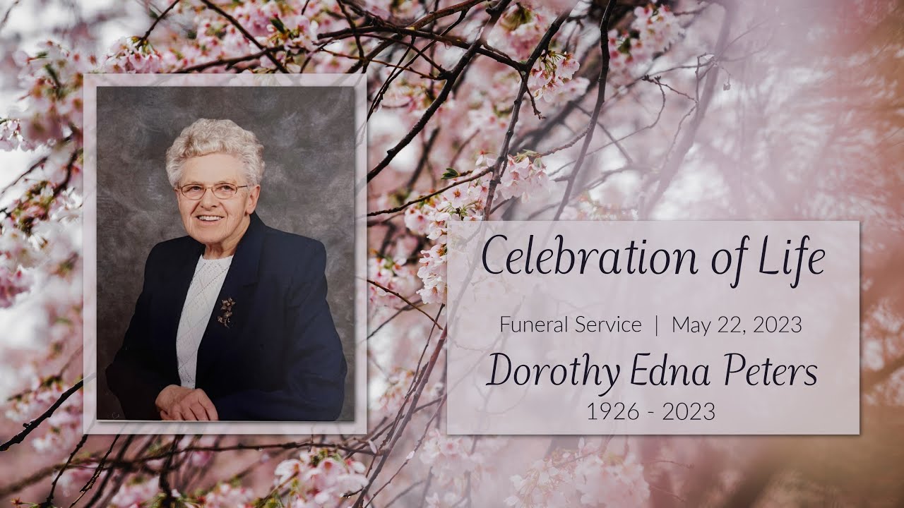Dorothy Peters Funeral Service - YouTube