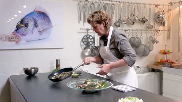 Chef Angelique Schmeinck demonstrates TPB tech® invisible induction.  The ultimate cooking surface.