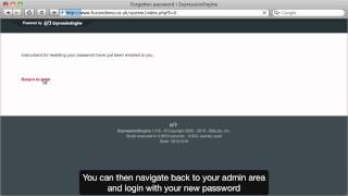 Logging in to the control panel - Expression Engine 1.7 Screencast