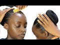 Not less than 10 minutes hair bun for short natural hair this method is different