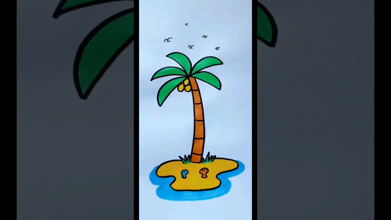 How To Draw A Palm Tree 